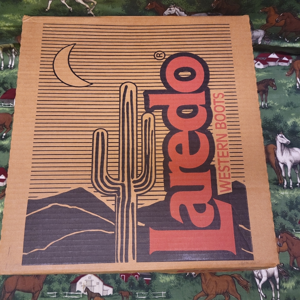 Laredo Teal Heeled Boots - Picture 7 of 15